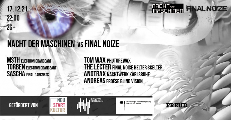Neuer Termin • Nacht der Maschinen vs Final Noize
